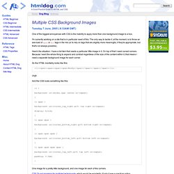 Multiple CSS Background Images - HTML Dog Blog - HTML Dog