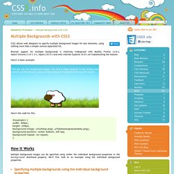 Multiple Backgrounds with CSS3