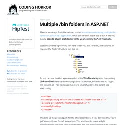 Multiple /bin folders in ASP.NET