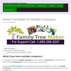 Family Tree for Multiple Computers - Family Tree Maker
