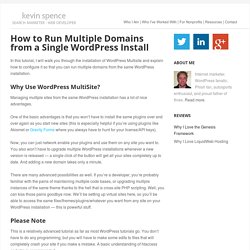 How to Run Multiple Domains from a Single WordPress Install