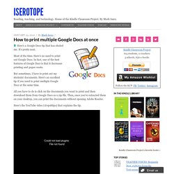 How to print multiple Google Docs at once