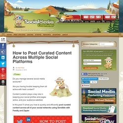 How to Post Curated Content Across Multiple Social Platforms Social Media Examiner