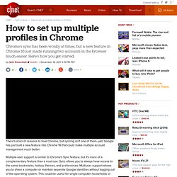 How to set up multiple profiles in Chrome