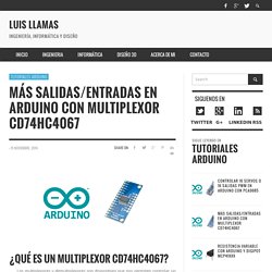 Más salidas/entradas en Arduino con multiplexor CD74HC4067