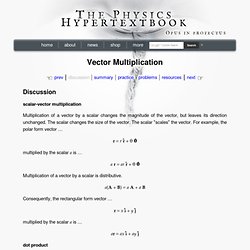 Vector Multiplication