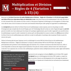 Multiplication et Division