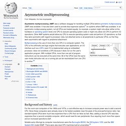 Asymmetric multiprocessing