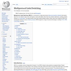 Multiprotocol Label Switching