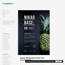 Simple Multipurpose Poster Free Flyer Template for Photoshop