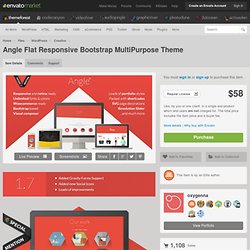 Angle Flat Responsive Bootstrap MultiPurpose Theme