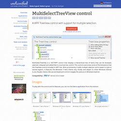 MultiSelectTreeView control – source .net c# class data wpf – unclassified software development