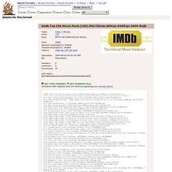Imdb.Top.250.Movie.Pack.(100).MULTISubs.BRRips.DVDRips.2009-MojB