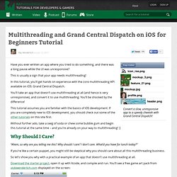 Multithreading and Grand Central Dispatch on iOS for Beginners Tutorial