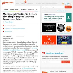 Multivariate Testing in Action: Five Simple Steps to Increase Conversion Rates - Smashing Magazine