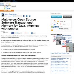 Multiverse: Open Source Software Transactional Memory for Java.