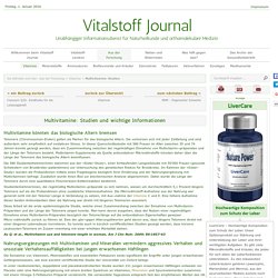 Multivitamine: Studien und wichtige Informationen - Vitalstoff Journal