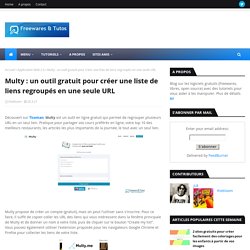 Multy : un outil gratuit pour créer une liste de liens regroupés en une seule URL