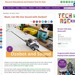 Mum, Can We Use Sound with Ozobot?