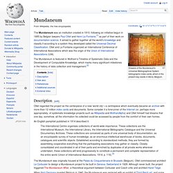 Mundaneum