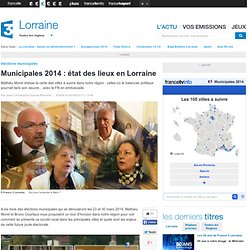 Municipales 2014 : état des lieux en Lorraine