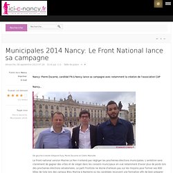 Le Front National lance sa campagne