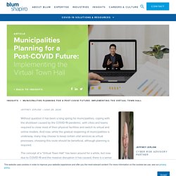 Municipalities Planning for a Post-COVID Future