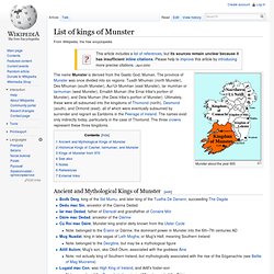 List of kings of Munster