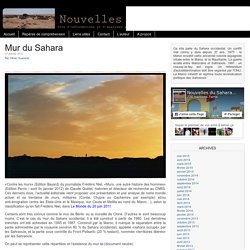 Nouvelles du Sahara