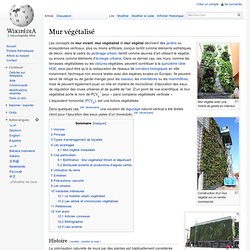 Wikipédia - Mur végétalisé