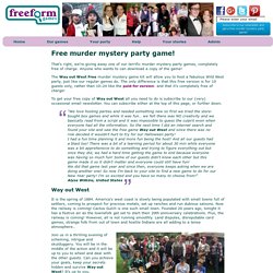 Free murder mystery party game – Freeform Games