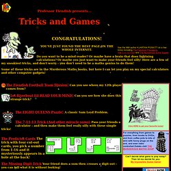Murderous Maths: Tricks and Games!