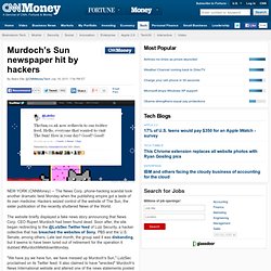 Murdoch's Sun newspaper hacked by LulzSec - Jul. 18
