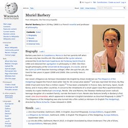 Muriel Barbery - Wikipedia