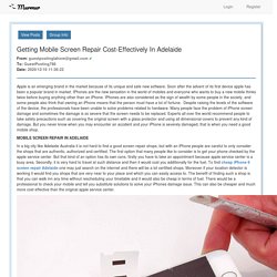 Getting Mobile Screen Repair Cost-Effectively In Adelaide