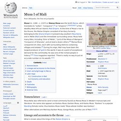 Musa I of Mali - Wikipedia