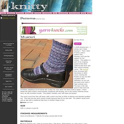 Muscari socks - Knitty: Summer 2008