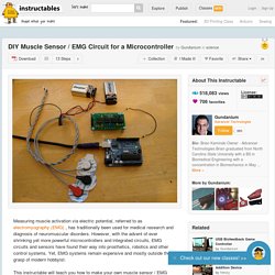 DIY Muscle Sensor / EMG Circuit for a Microcontroller - Nightly