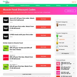 Muscle Food Up-to £27 off your first order. Meals from £1.01 delivered
