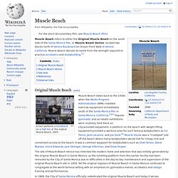Muscle Beach - Wikipedia, l'encyclopédie libre