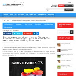 Elastique musculation - bandes élastiques : fitness, étirements, explosivité – tout sur les bandes élastiques