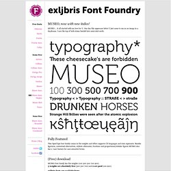 MUSEO - a [free] font from exljbris Font Foundry