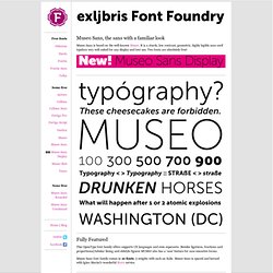 Museo Sans - a [free] font from exljbris Font Foundry