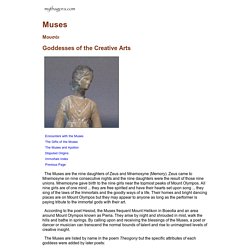 The Muses - Goddesses of the Creative Arts