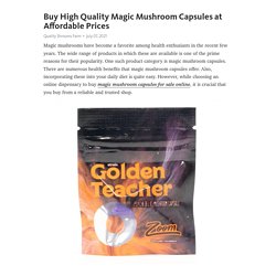 Buy High Quality Magic Mushroom Capsules at Affordable Prices