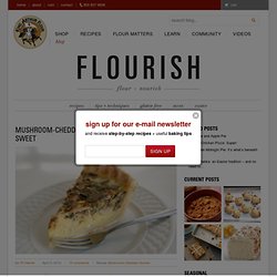 Mushroom-Cheddar Quiche: not all pies are sweet.