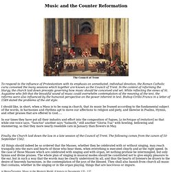 Music and the Counter Reformation