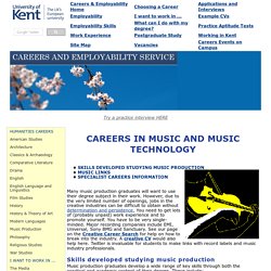 Music and Music Production Careers