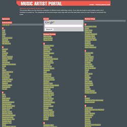 Music Artist Portal