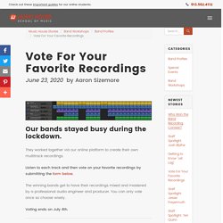 Vote For Your Favorite Recordings
